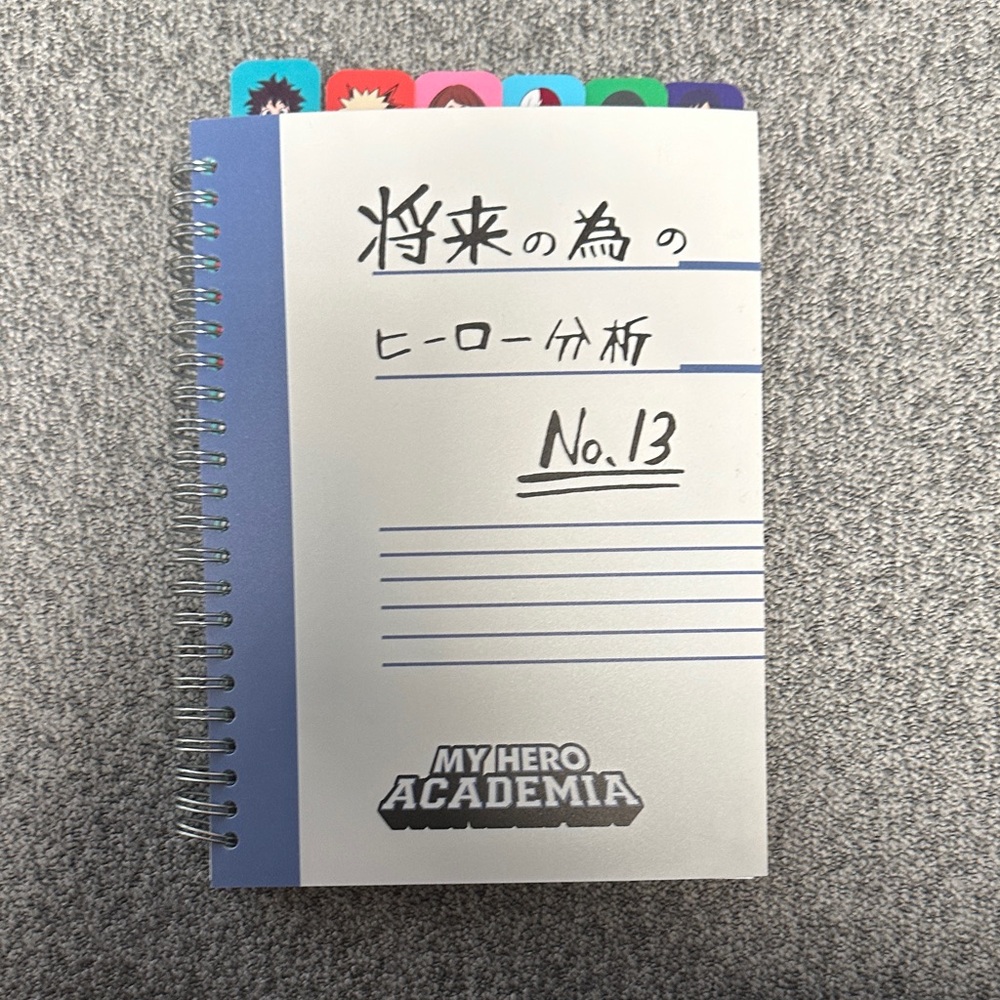 Brand New Officially licensed My Hero Academia Anime Tabbed Journal